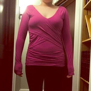 Pink long sleeve tee